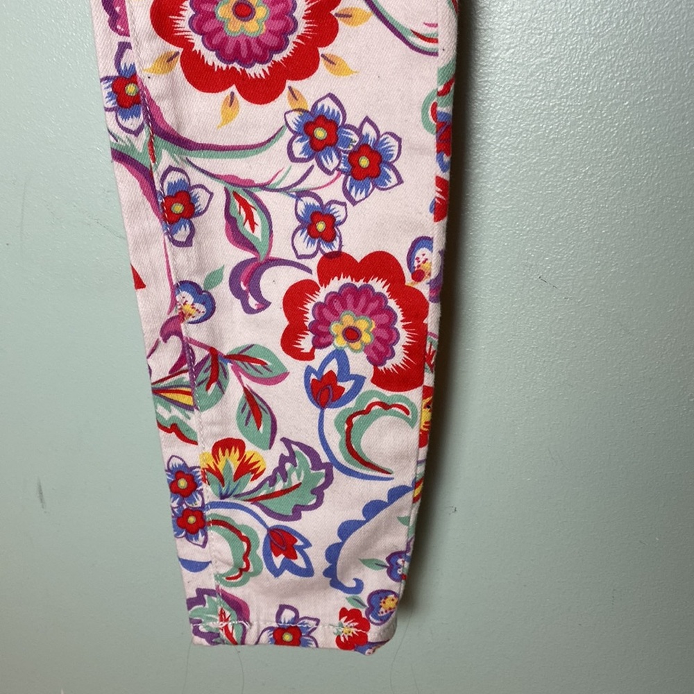 Pilcro & the Letterpress by Anthropologie Floral Mid-rise Skinny Jeans S… - Picture 4 of 11